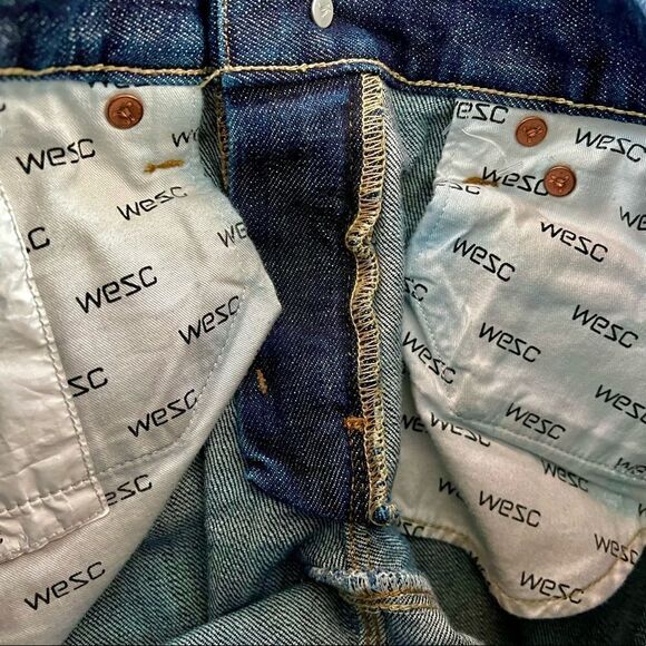 WESC Alessandro Mens Super Slim Denim Jeans, W28 L32 Worn By Actor On TV Show - Picture 4 of 6